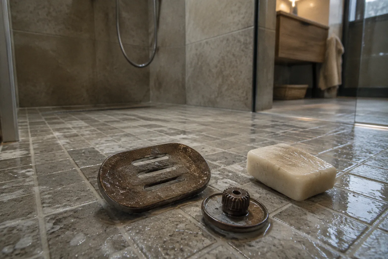 Porte-savon aimanté : fausse bonne idée dans la douche ?